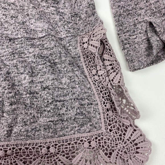 Bobeau Soft Lightweight Pink Gray Sweater Size M - Picture 5 of 11